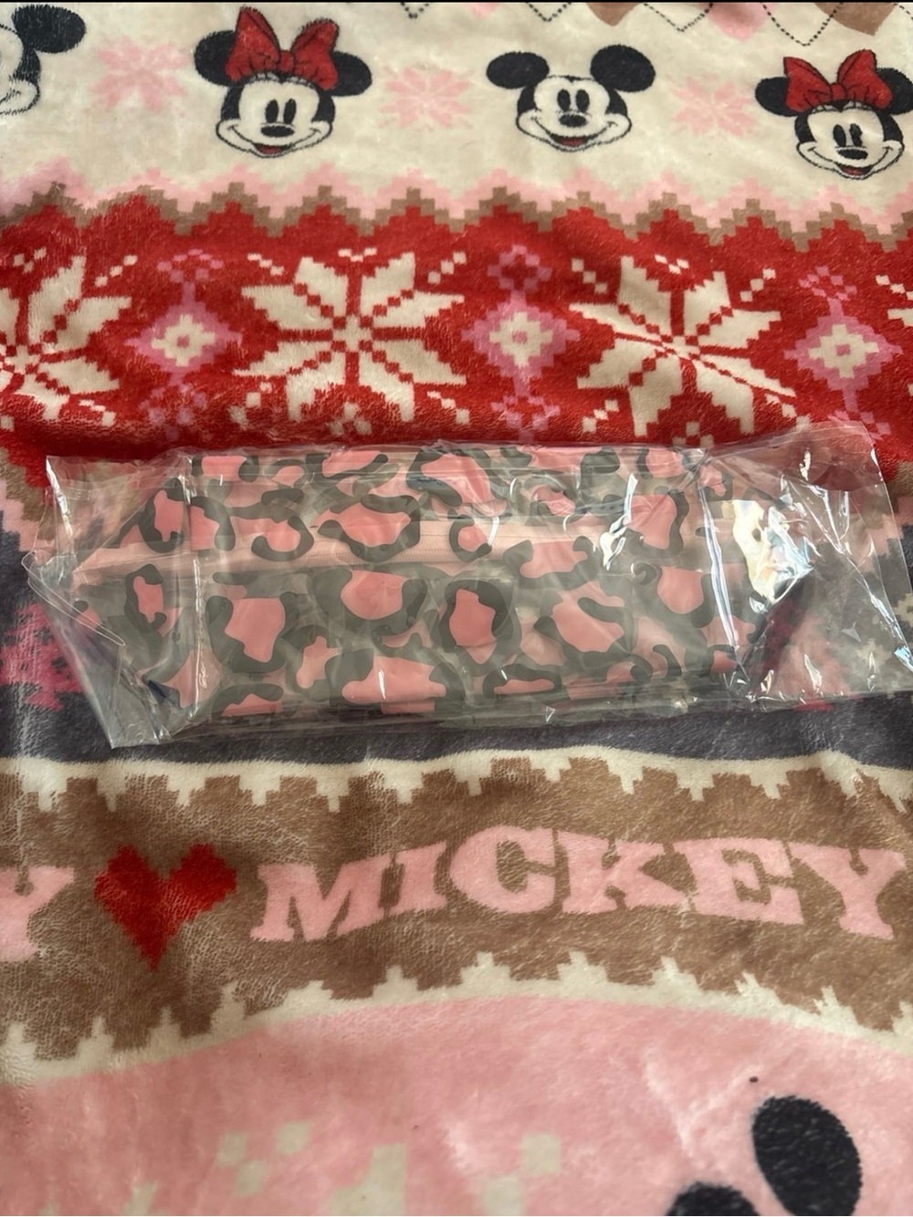Pink Leopard Print Small Make Up Bag